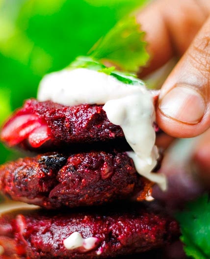 Beet Fritters