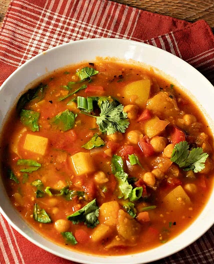 Spicy Potato Chickpea Stew Recipe