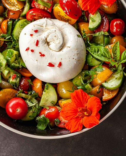 Burrata and Tomato Salad