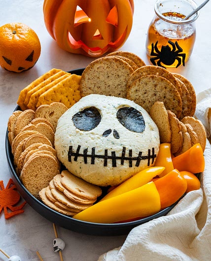 Jack Skellington Cheese Ball Recipe