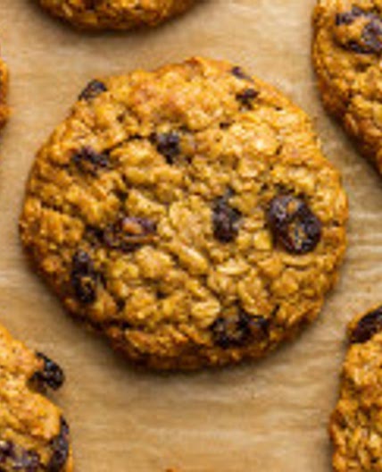 Vegan oat raisin cookies