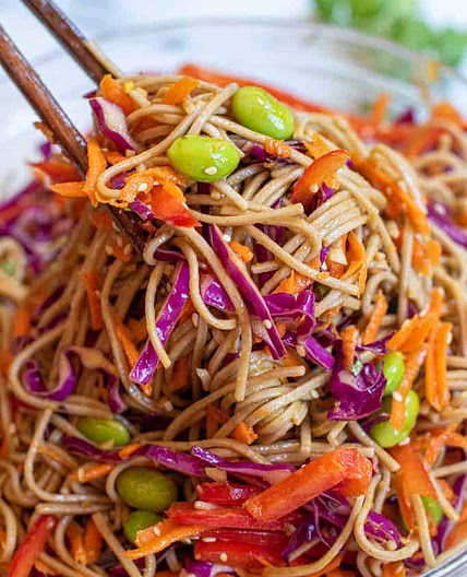 Sesame Soba Noodle Salad