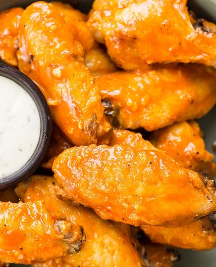 Air Fryer Buffalo Wings (low carb + keto)