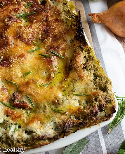 Lasagne de courgette et pesto