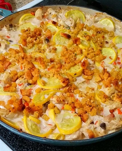 Chicken Yellow Squash Casserole
