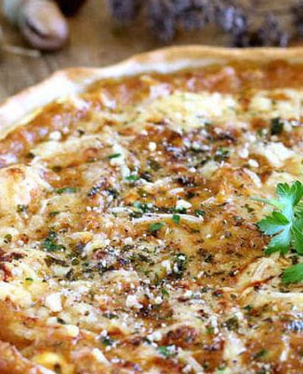 tarte salée à la courge butternut et au Roquefort