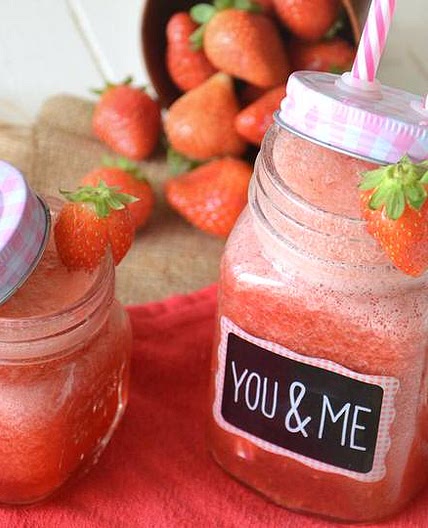 Cocktail analcolico alle fragole