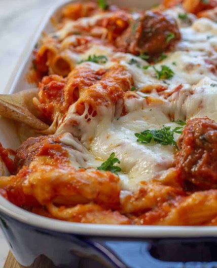 Baked Ziti with Meatballs