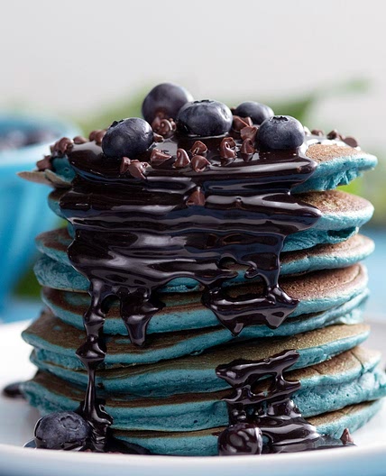 Blueberry Chocolate Pancakes