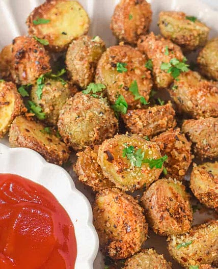 Air Fryer Parmesan Potatoes