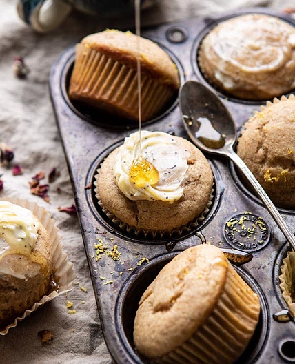Vanilla Chai Lemon Ricotta Muffins
