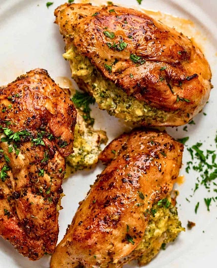 Broccoli and Cheese Stuffed Chicken