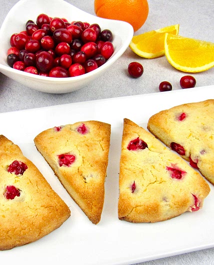 Keto Cranberry Orange Scones - Gluten & Dairy-Free