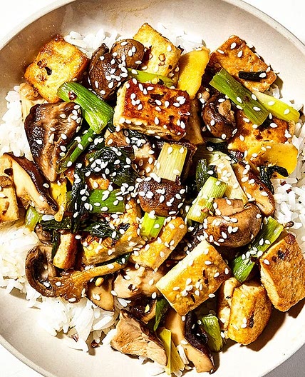 Tofu and Mushroom Stir-Fry