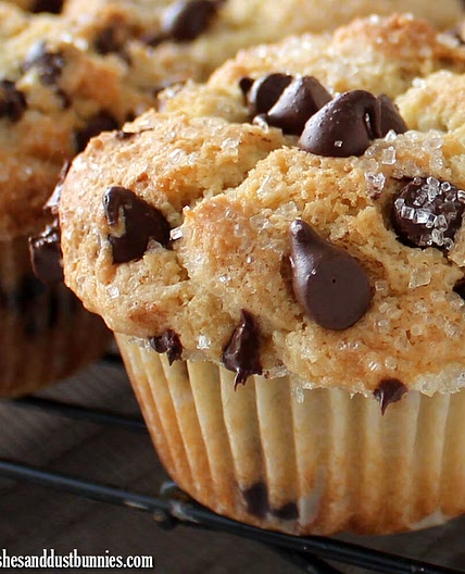 The Ultimate Bakery Style Chocolate Chip Muffins