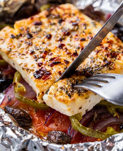 Spicy Baked Feta (Feta Psiti)