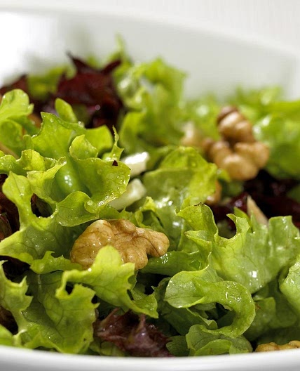 Lettuce Cucumber Walnut Salad