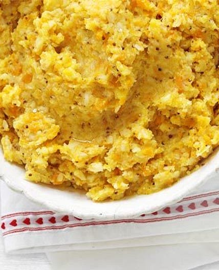 Root vegetable & mustard mash