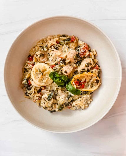 One Pan Lemon Chicken Orzo