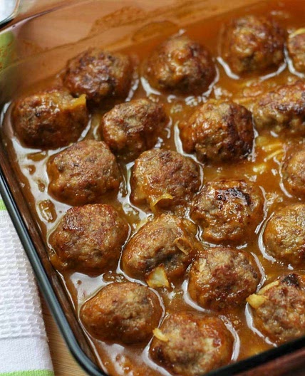 Maple Mustard Meatballs