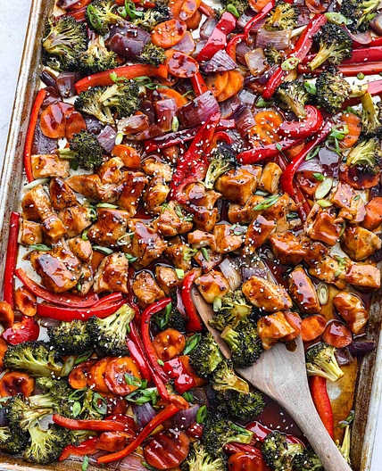 Sheet Pan Teriyaki Chicken and Vegetables