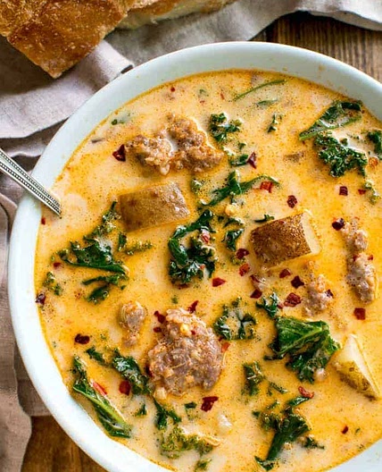Tuscan Sausage Potato Soup