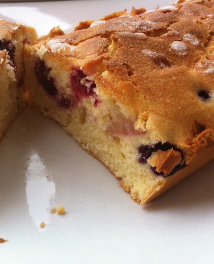 Summer Fruit Drizzle Cake