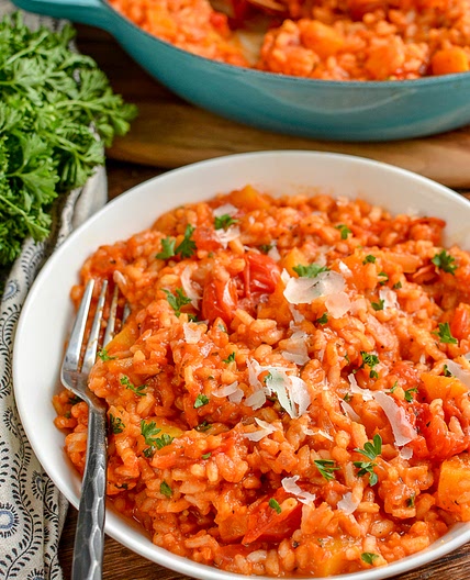 Syn Free Roasted Butternut Squash and Tomato Risotto | Slimming World