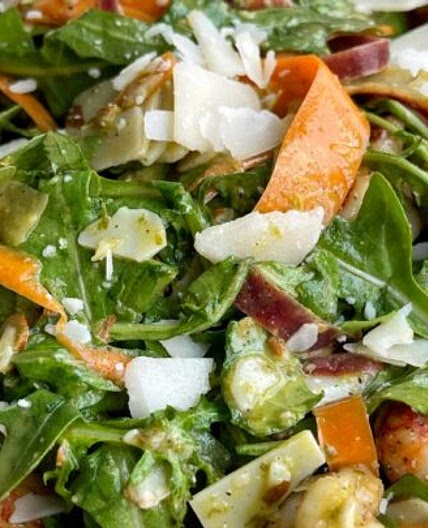 Lemon Arugula Shrimp Salad