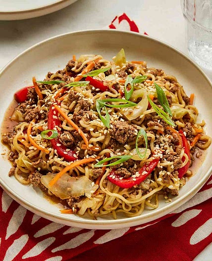 One-Pot Beef Ramen Noodles