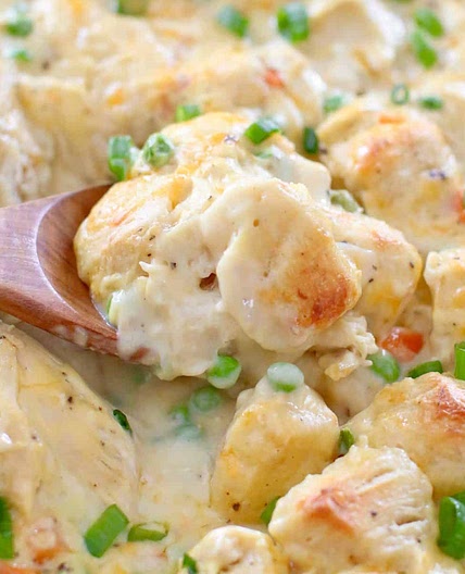 Chicken and Biscuits Casserole
