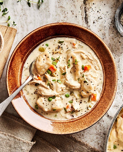 Hearty Dairy-Free Chicken Dumpling Soup
