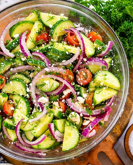 Cucumber Tomato Feta Salad