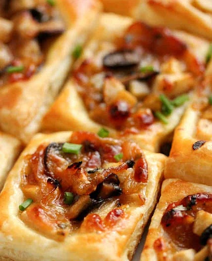 Caramelized Onion, Mushroom, Apple & Gruyere Bites