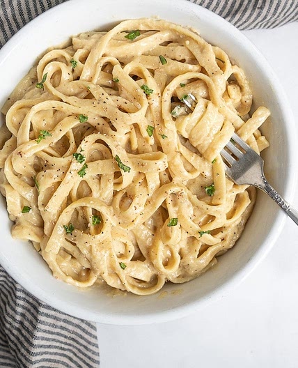 Vegan Fettuccine Alfredo (No Cashews)
