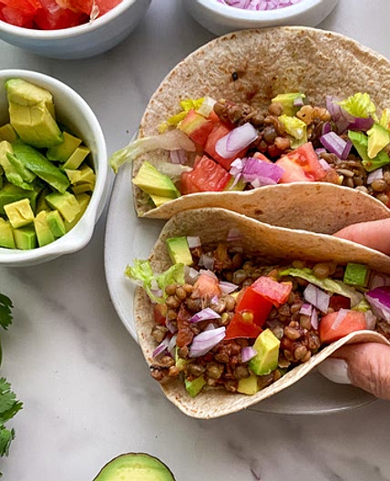 Lentil-Walnut Vegan Tacos Recipe