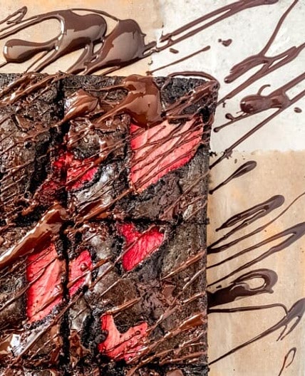Strawberry brownies recipe