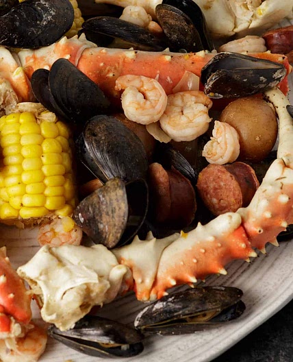 Southern Seafood Boil with Shrimp, Crab, and Sausage
