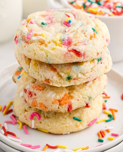 Funfetti Cake Mix Cookies