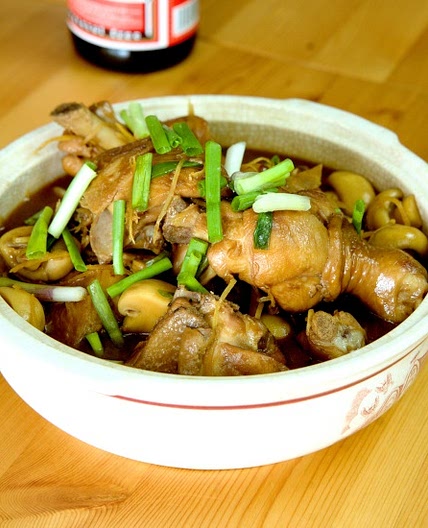 Sesame oil chicken with ginger