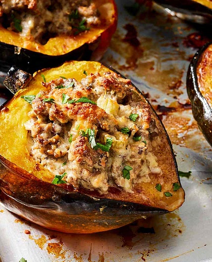 Stuffed Acorn Squash with Sausage