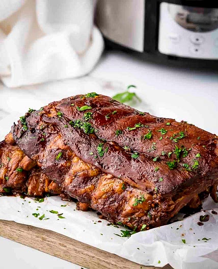 Slow Cooker Honey Garlic Ribs