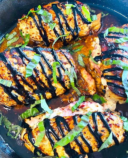 Cherry and Goat Cheese Stuffed Chicken