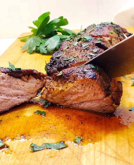 Baked Pork Tenderloin With Mesquite Rub