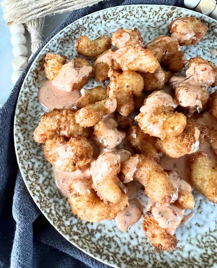 Air Fryer Bang Bang Popcorn Shrimp