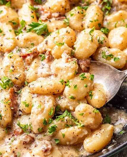 Gnocchi Carbonara