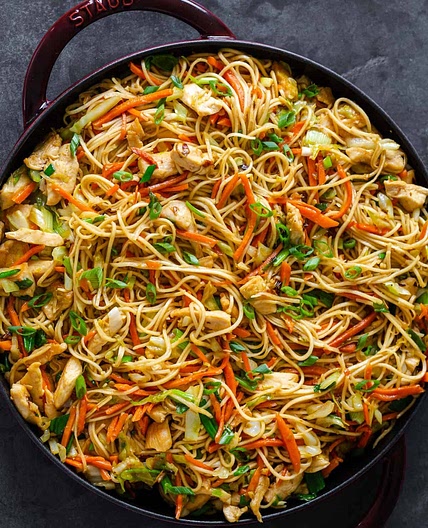 Chicken Chow Mein with the Best Chow Mein Sauce