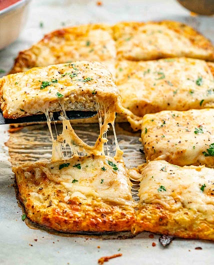 Cheesy Cauliflower Breadsticks