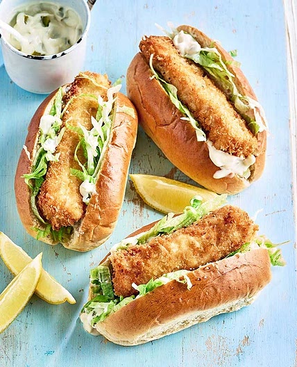 Fish finger hot dogs
