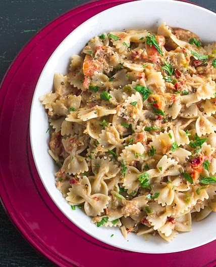 Low FODMAP Pasta with Tuna & Sun Dried Tomatoes